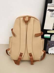 Mochila casual negra para hombres, mochila ligera resistente al agua de tela Oxford, mochila funcional con múltiples bolsillos para la escuela & uso diario - Multicolor - Ver 7