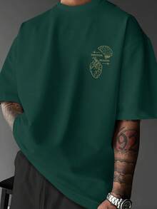 Camiseta de hombre de algodón, estilo Y2K, personalizada y a la moda, cómoda y holgada, de manga corta, estilo-hop urbano, ropa casual americana para el día a día, transpirable, equ - Negro - Ver 8