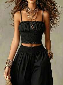 Relaxed Two-Piece Set For Lounging And Travel, Very Popular - Black - View 2