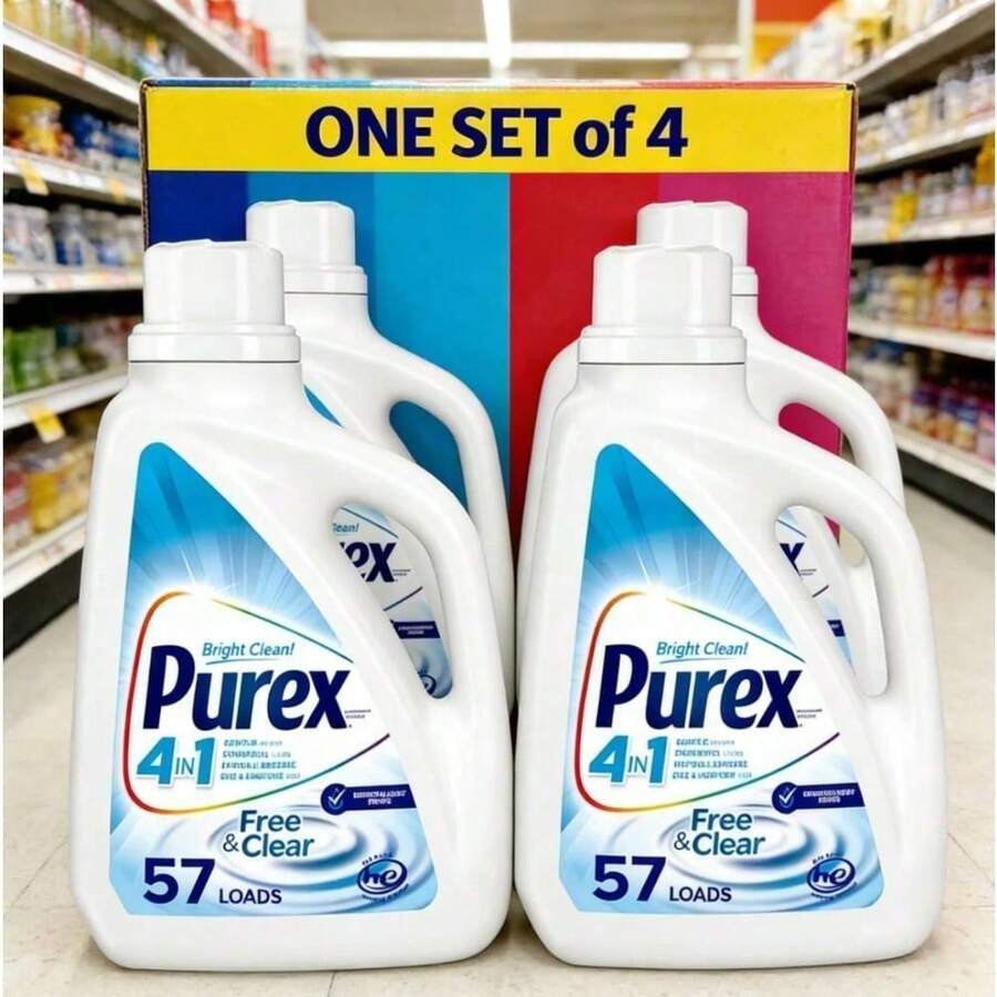 Exclusive Special : Cleaning Essentials Free & Clear Liquid Laundry Detergent, Hypoallergenic Formula Specially Designed For Sensitive Skin | Suitable For Any Room | Great For Gifting | Excellent Cleaning Essential - 75 - View 1