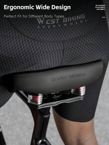 Bantalan Jok Sepeda WEST BIKING, Peredam Guncangan Pegas, Busa Daya Pantul Tinggi, Bantalan Jok Nyaman, Aksesori Perlengkapan Bersepeda Santai - MultiWarna - View 4