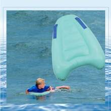 1 Set Adult PVC Inflatable Floating Bed (Pump Included), Portable Swimming Float Suitable For Pool And Beach, Lightweight Durable Comfortable Inflatable Lounge Chair, No Electricity Required, Quick Inflation And Easy To Carry, Adult Relaxation Water Toy - Multicolor - View 12
