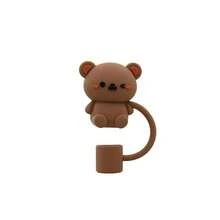 1/3/5/10pcs Cute Floral Decor, Dust-Proof Drinking Straw Animal Straw Caps, Silicone Bottle Caps, Party Favors, Reusable Straw Tops For Homes And Parties Back To School - Animal Straw Cover - View 13