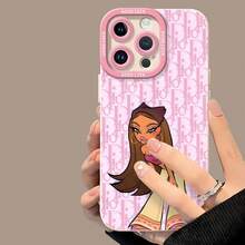 Yasmin rosa crema moda Y2Kfunda de teléfono Fundas compatibles con ,Apple,VIVO,OPPO,,, y Honor.Fabricadas en silicona TPU,ofrecen protección contra golpes y caídas. - Blanco - Ver 4