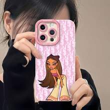 Yasmin rosa crema moda Y2Kfunda de teléfono Fundas compatibles con ,Apple,VIVO,OPPO,,, y Honor.Fabricadas en silicona TPU,ofrecen protección contra golpes y caídas. - Blanco - Ver 6