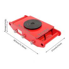 YUNRUX 8-Ton Tank Rollers, Transport Chassis, Machine Jack, 360° Rotation, Heavy-Duty Rollers, 8 T/17,600 Lbs - A - View 2