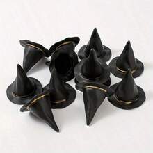 15/10/1pc Black Mini Witch Hat, Suitable For DIY Crafts, Halloween Party Supplies, Party Decorations - View 3