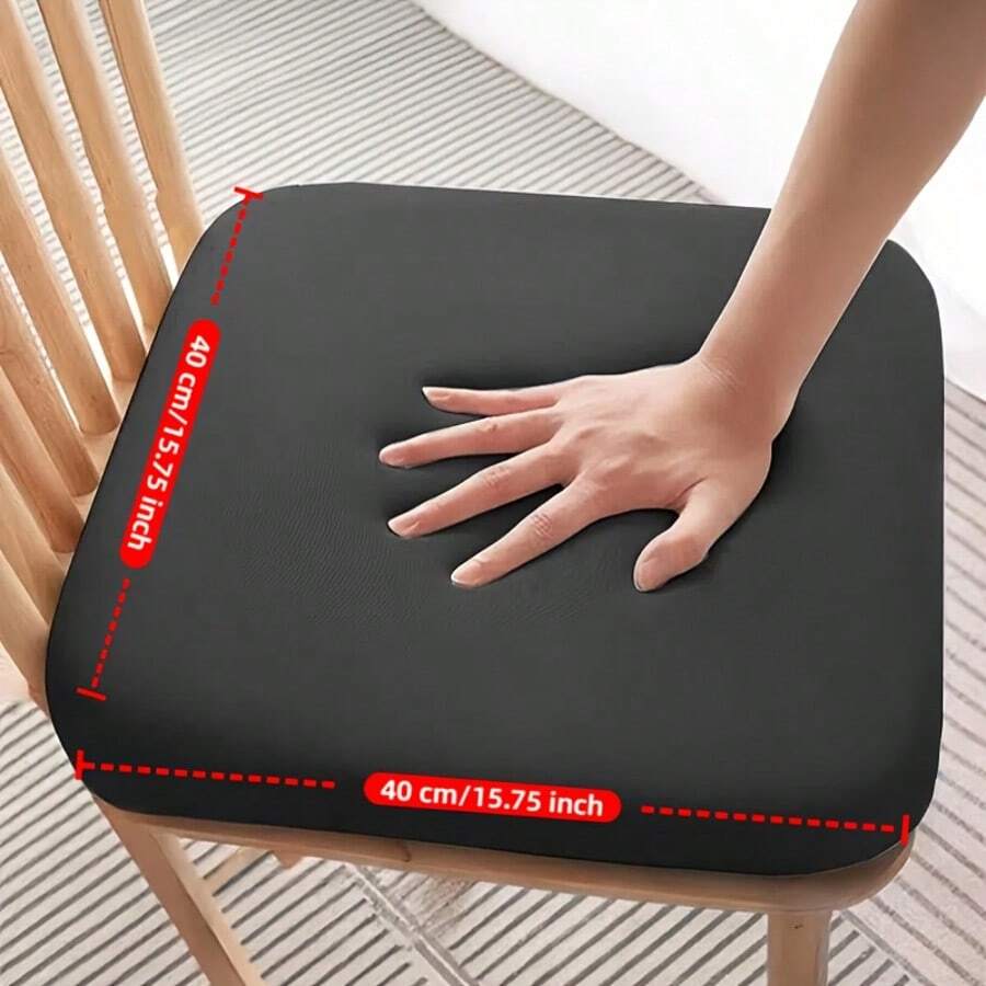 1pc Ergonomic Square Seat Cushion, Slow Rebound, Anti-Flattening Design, Odorless All Year Round, Ideal Gift & Perfect For Office Chairs