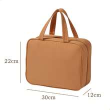 Hanging Dry & Wet Separation Toiletry & Makeup Bag, Multi-Compartment Large Capacity Portable Handheld Organizer For Business Travel, Hotel & Bathroom Cosmetics And Toiletries - Multicolor - View 13