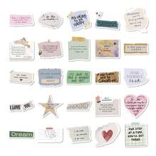 Vintage Neutral Affirmation Stickers 50Pcs, Aesthetic Waterproof Decals For Scrapbooking Journaling Planner - A - View 7