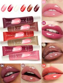Anti-Cracking Lip Balm - Nourishing Moisturizing Lip Mask And Lip Balm, Fades Lip Lines, Moisturizing, Lip Essence, Softens And Protects Lips, With Subtle Tint, Y2K Style, Best Shade, Lip Care, Suitable For Daily Use On Dry Lips - Multiple Numbers - View 2