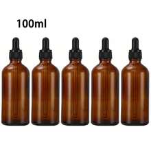 1/5 botol penetes kaca amber dengan dispenser penetes kaca, cocok untuk minyak esensial, aromaterapi, parfum, laboratorium, farmasi, cairan, perjalanan, botol kaca dengan penetes kaca. - Botol coklat - View 19