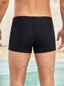 Mercer Haus Latest Outdoor Sports & Leisure Swim Trunks, High Quality & Stretchable Beach Shorts Summer Holiday Beach - Black - View 2
