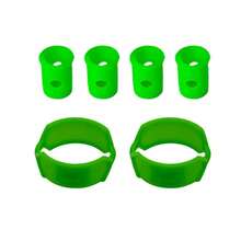 Paddle Tennis Racket Accessories Set - 4 Shock Absorbing Inserts + 2 Anti-Slip Grip Rings, Premium Silicone Material, For Vibration Absorption, Joint Protection And Enhanced Control - Multicolor - View 10