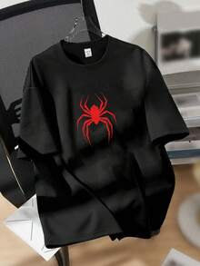 Camiseta casual diaria para chico adolescente, cómoda camiseta de estar en casa - Negro - Ver 1