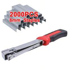 Upholstery Hammer Stapler Tacker Heavy Duty For Carpet Insulation 2000 Staples - A - View 1
