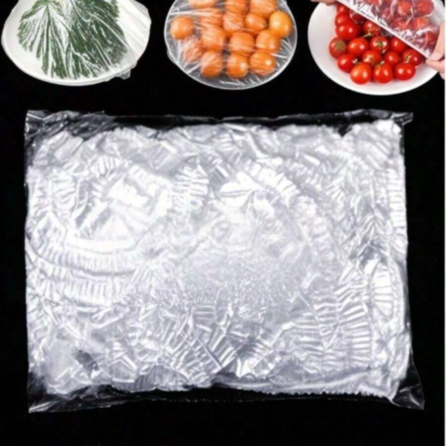 100/50pcs Elastic Stretchable Food Covers, Fits Different Sizes Of Bowls And Plates, Contact, Suitable For Kitchen, Picnic, BBQ, Kitchen Storage, Home Supplies, Kitchen Gadgets