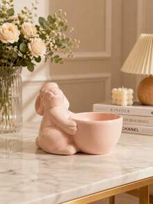 1pc Rabbit Resin Egg Cup Breakfast Egg Cartridge - Small, Fresh, And Simple Ornament For Desktop, Living Room, And Home Decor. Suitable For Living Room And Kitchen Decoration. - Multicolor - View 15