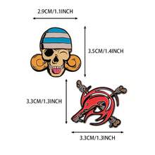 1 buah Aksesori Pakaian Ransel, Topi, dan Hiasan Enamel Kartun One Piece Berlisensi Toei Animation, Dapat Dikoleksi, atau Diberi Hiasan pada Topi. - A - View 3
