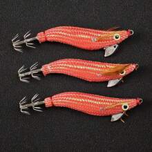 Avlcoaky 3pcs Shrimp Fishing Lures Luminous Squid Jig Hook Shrimp Prawn Lure - Multicolor - View 8