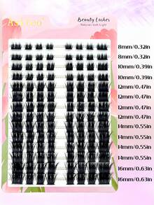 Asiteo 112pcs Thick Anime False Eyelashes, Left And Right Eye, D Curl, Dense And Fluffy - 3D Shiny Charming Eyes, European And American Cat Eye Style Eyelash Extensions, Soft And Comfortable - DIY Easy To Wear - D - View 5