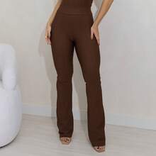 Women's Premium Flare Bootcut Riding Pants - Rust Brown - View 6