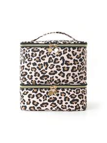 2026 Large Capacity Multifunctional Portable PU Leather Cosmetic Bag, Makeup Bag, Toiletry Bag, Makeup Organizer, Makeup Case, Manicure Supplies - 多色 5 - 查看 4