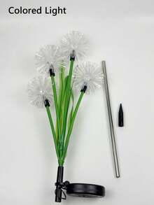 Solar Powered Dandelion RGB Color Changing LED Garden Stake Light, With Light Sensor Auto On/Off, IPX5 Waterproof Outdoor Decorative Landscape Light, Suitable For Yard Garden Patio Lawn Pathway Decoration - Solar Dandelion Lamp - View 15