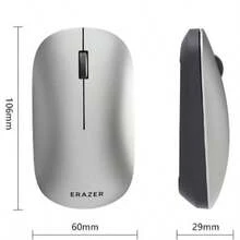 Lenovo N320 Ergonomic Optical Tracking Silent Bluetooth + 2.4G Wireless Mouse, Silver, Computer Mouse, Office Mouse, Compatible With PC And Phone - View 10