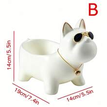 Modern Minimalist Creativity Home Room Living Room Decorative Accessories ,Key Storage Rack ,Dog Sculpture ,Watch, Remote Control Storage Box,Resin Material - View 8