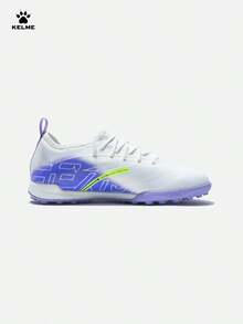 KELME 男款 TF 人造草足球鞋，專業比賽人造草地日常訓練 Jidian 6MATCH - 白紫 - 查看 2