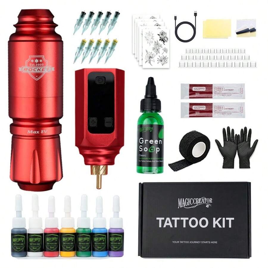 Tattoo Kits - Red - View 1