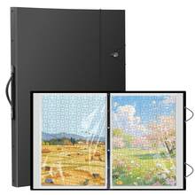 1000 Pieces Puzzle Storage Folder, Large Capacity Jigsaw Puzzle Organizer With 12/24 Sleeves, Dustproof Puzzle Storage Album For Puzzle Pieces Sorting & Protection, , Building Blocks Set - 12 Sleeves - View 4