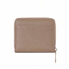 Lychee Texture Japanese Niche Zipper Bi-Fold Wallet Coin Purse Multi-Functional Coin Storage Bag - Multicolor - View 14