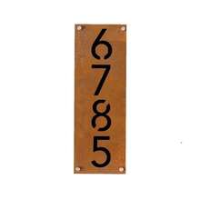 1pc Customized Rusty Metal Address Sign, Outdoor Door Plaque, 2D Printed Faux Rusty Address Plate, Modern Address Sign, Personalized Door Plaque Gift, Iron Material, Wall-Mounted Structure, Customized Welcome Sign | Elegant Door Plaque | Exquisite Design - Multicolor - View 21