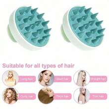 1 cái/2 cái/3 cái Lược gội đầu massage da đầu, bàn chải gội đầu chăm sóc da đầu, massage da đầu siêu mềm, thiết kế toàn diện giúp làm sạch sâu, loại bỏ gàu và kích thích mọc tóc, phù hợp cho nam nữ, chất liệu silicone màu macaron, dùng khô và ướt, dùng cho gia đình, ký túc xá, du lịch, salon tóc, tắm thú cưng, có thể tháo rời - Nhiều màu - Xem 9
