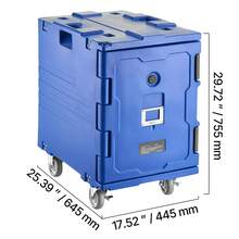 90L Insulated Food Container Carrier, Hot Box For Catering, LLDPE Food Container Carrier With One-Piece Buckle, Front Loading With Handles, End Loader With Wheels - 90 L - View 10