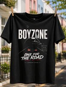 Boyzone's "One For The Road" 2026 Tour T-Shirt90s Boy Band Tee One For The Road Tee Boyzone Fan Merch Boyzone  Tour Summer Clothes Women Mandalorian - Black - View 1