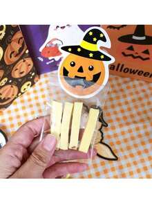 100 piezas Tarjetas de Piruleta de Calabaza y Fantasma de Halloween, Soportes de Caramelos de Halloween Lindos, Adecuados para Recuerdos de Fiesta, Meriendas de Aula, Trick Or Treaty Decoraciones de Halloween - Múltiples estilos - Ver 7