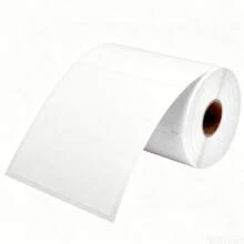 1 捲 (100 張, 4 英吋*6 英吋, 102mm*152mm) 熱感標籤, 永久黏性標籤適用於熱感印表機, 適合運輸、郵寄及其他用途, 返校季 - 白色 - 查看 1