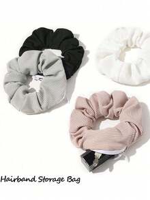 Fashionable Sequin Scrunchie With Hidden Zipper Pocket, Suitable For Daily Casual Wear, Can Store Keys, Coins, Lipstick And Other Small Items, Bohemian Style Fashion Accessory, Luxurious Texture - Multicolor - View 2
