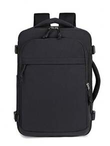 1pc Multi-Color Travel Laptop Backpack, Waterproof With Luggage Strap, Multi-Pocket Design, Suitable For Travel And Daily Use, Summer Essential - Multicolor - View 16