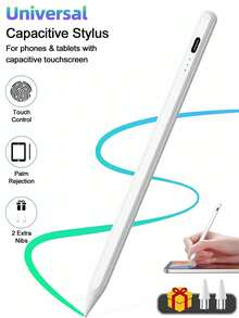 This Stylus Pen Is Compatible With IPad/Android/ Phones And Tablets, Supports USB Fast Charging, Tilt Sensitivity, Full-Screen Palm Rejection Design, Magnetic Design, And Comes With Dual Replacement Nibs. Suitable For IPad, IOS And All Touch Screen Devices. Compatible With 2018-2024 R3/4/5, Compatible With Pad Mini 5/6, Compatible With Pad 6/7/8/90, Compatible With IPad Pro - View 2