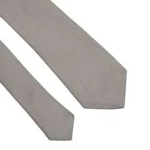 Set Of 3 Light Gray Ties For Groomsmen, Weddings, And Events - Light Grey - View 5