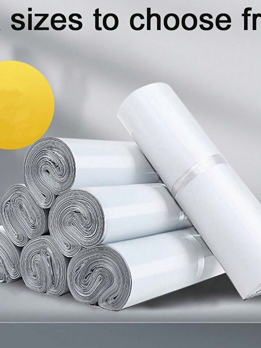 10/20入 加厚防刺穿自封快遞袋，白色商業文件防水郵件包裝袋，耐用物流快遞信封，6種尺寸可選