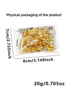 40/70/76//140/160/220入髮飾珠髮箍編髮環合金髮飾吊飾 適用於Loc編髮 可調節金屬編髮配件 - 金色 - 查看 12