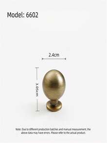 1pc Antique Style Embedded Metal Handle, Suitable For Drawers, Cabinets, Trash Cans, Comes With Installation Hardware, Painted Surface Finish, Suitable For Home Furniture - Bronze - View 38