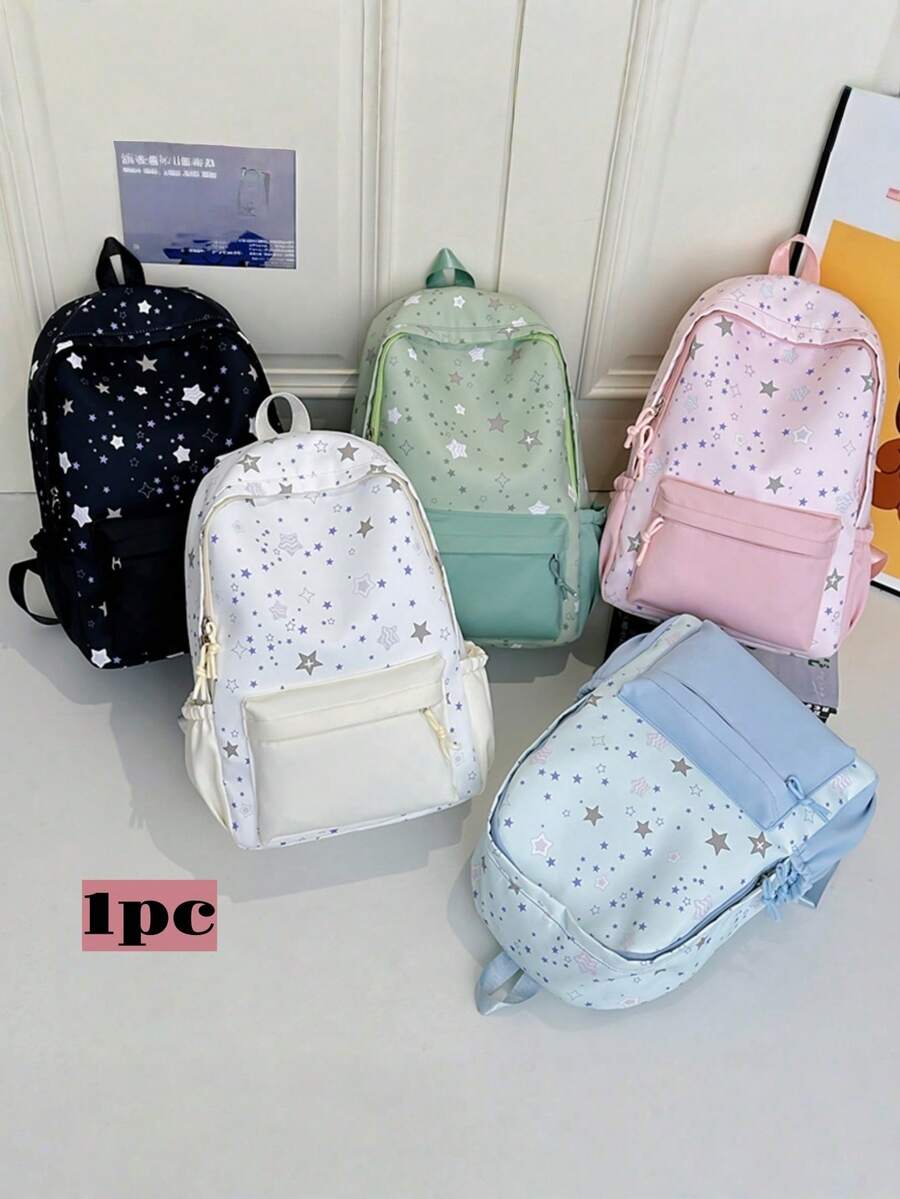 New Fashionable Minimalist Versatile Comfortable Backpack, Suitable For School, Graduation, Travel, Large Capacity Multi-Function Unisex Design - Multicolor - View 1