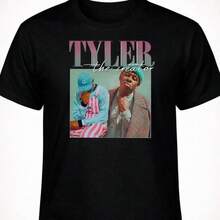 Unisex Graphic T-Shirt With Rap Style, Cool Gift, Creative Urban Style - Black - View 1