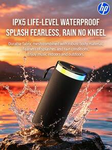 HP 無線喇叭，Speaker OS 灰色，RGB 燈光，藍牙 V6.0，TWS 高音質小喇叭，戶外防水便攜超低音重低音喇叭，適合露營、健行、騎單車使用 - 查看 7